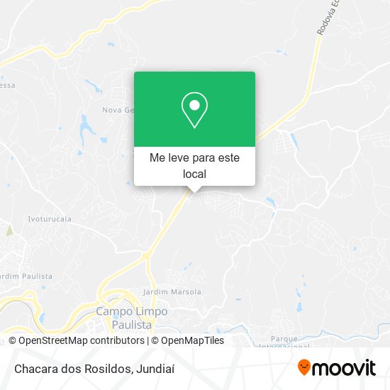 Chacara dos Rosildos mapa