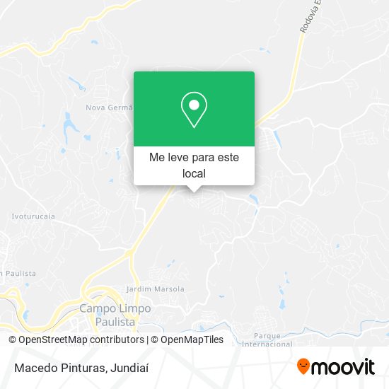 Macedo Pinturas mapa