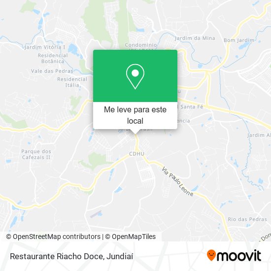Restaurante Riacho Doce mapa