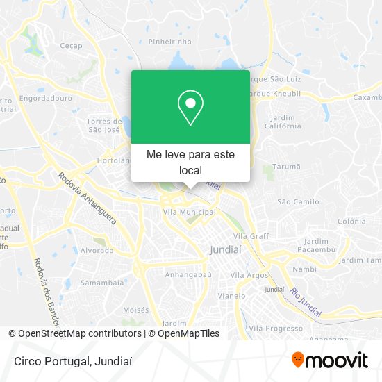 Circo Portugal mapa