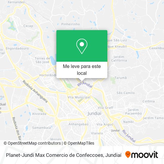 Planet-Jundi Max Comercio de Confeccoes mapa