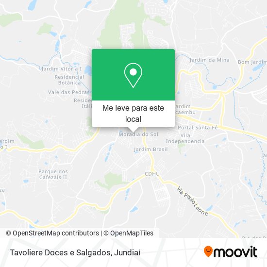 Tavoliere Doces e Salgados mapa
