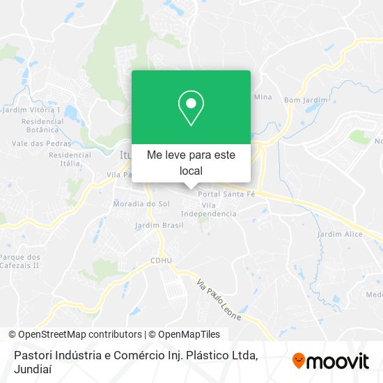 Pastori Indústria e Comércio Inj. Plástico Ltda mapa