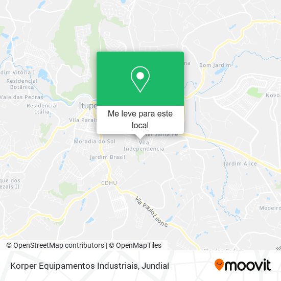 Korper Equipamentos Industriais mapa