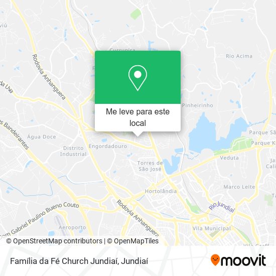Família da Fé Church Jundiaí mapa