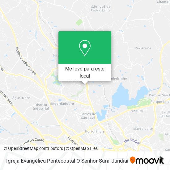 Igreja Evangélica Pentecostal O Senhor Sara mapa