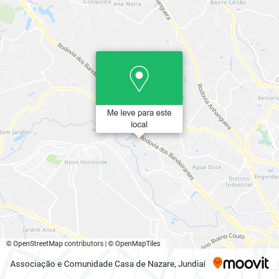 Associação e Comunidade Casa de Nazare mapa