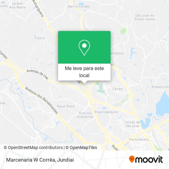 Marcenaria W Corrêa mapa