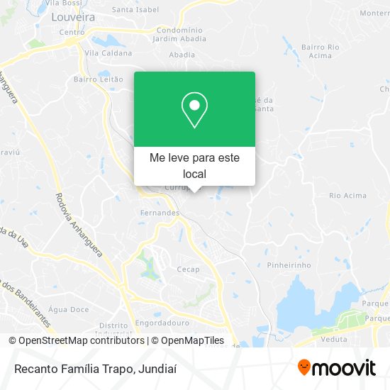 Recanto Família Trapo mapa