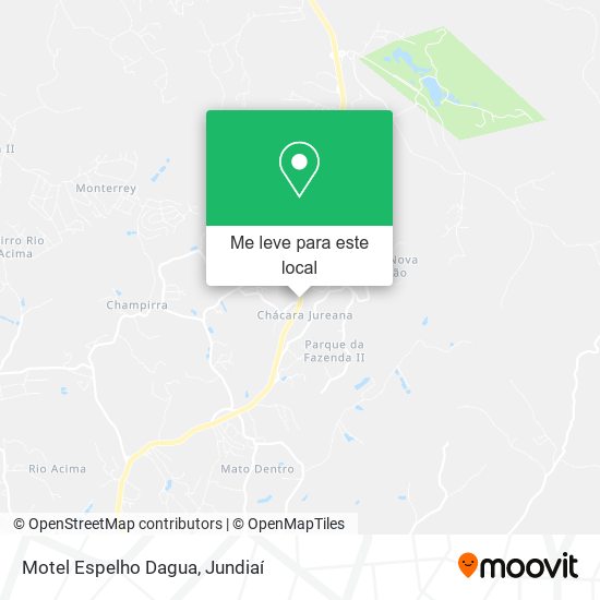 Motel Espelho Dagua mapa