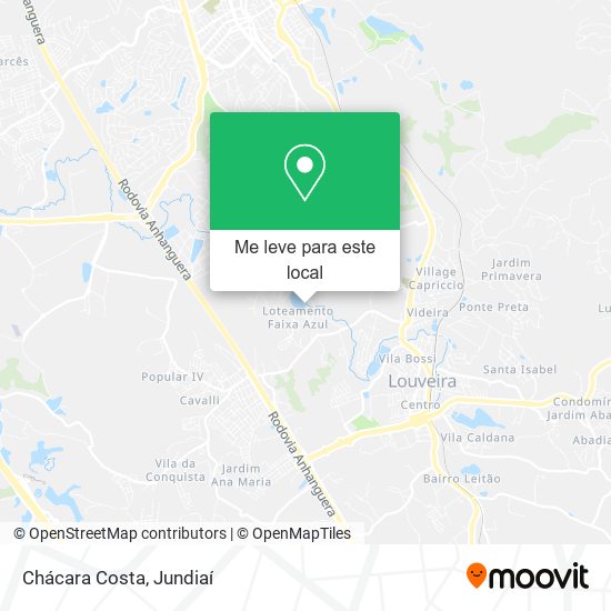 Chácara Costa mapa