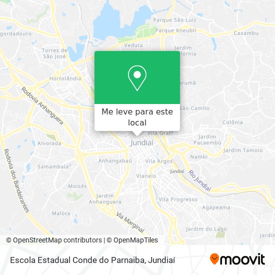 Escola Estadual Conde do Parnaiba mapa