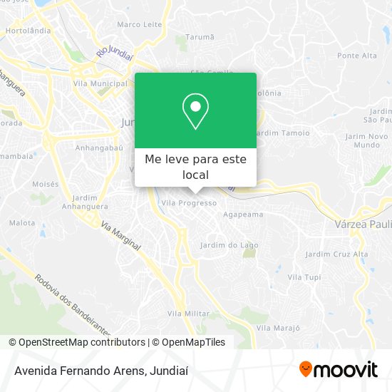 Avenida Fernando Arens mapa