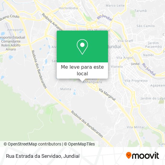Rua Estrada da Servidao mapa