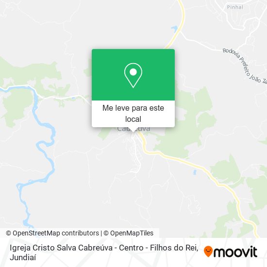 Igreja Cristo Salva Cabreúva - Centro - Filhos do Rei mapa