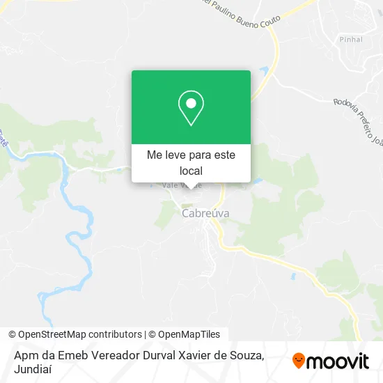 Apm da Emeb Vereador Durval Xavier de Souza mapa