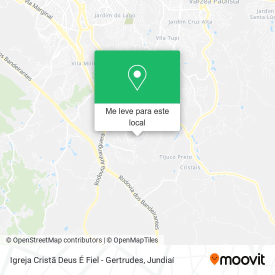 Igreja Cristã Deus É Fiel - Gertrudes mapa