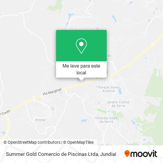 Summer Gold Comercio de Piscinas Ltda mapa