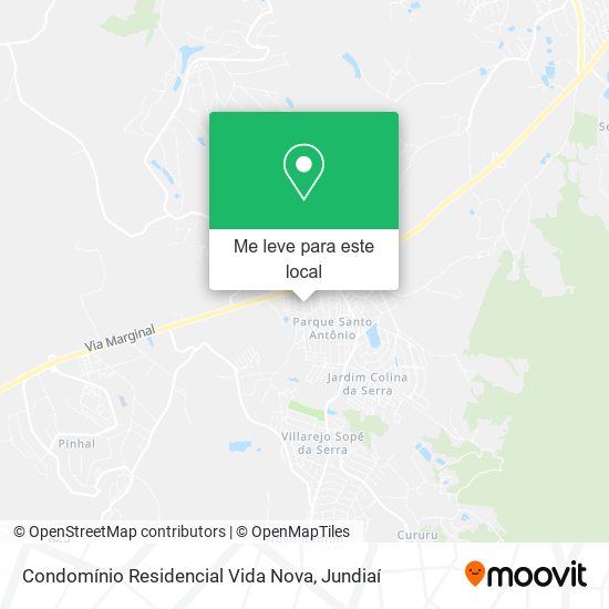 Condomínio Residencial Vida Nova mapa