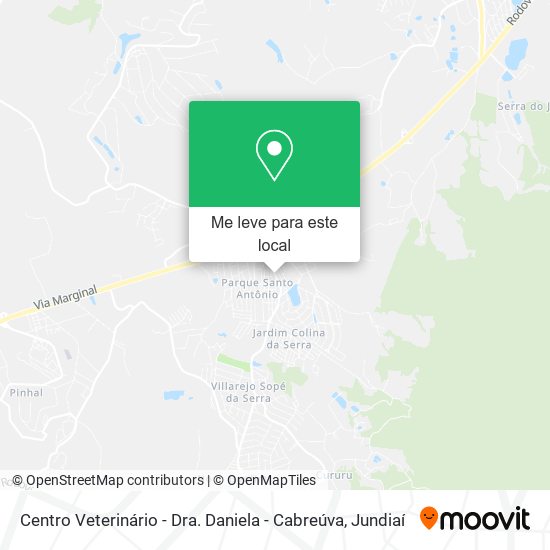 Centro Veterinário - Dra. Daniela - Cabreúva mapa