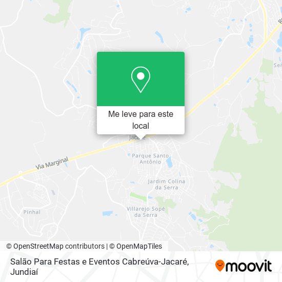 Salão Para Festas e Eventos Cabreúva-Jacaré mapa