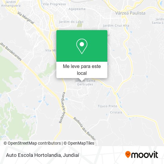 Auto Escola Hortolandia mapa