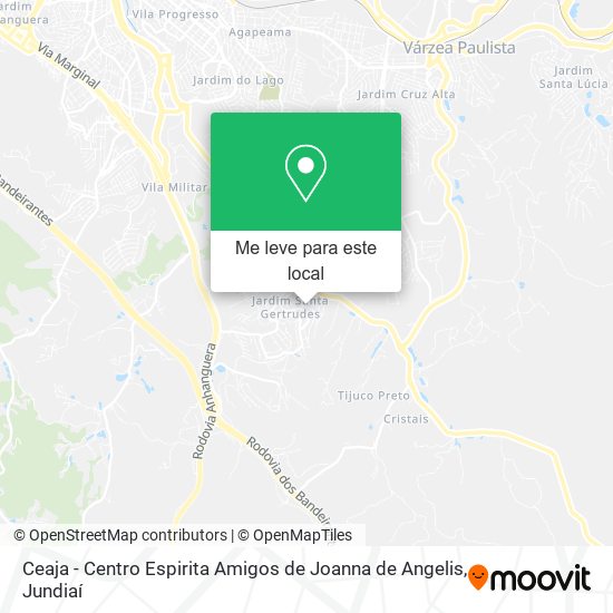 Ceaja - Centro Espirita Amigos de Joanna de Angelis mapa