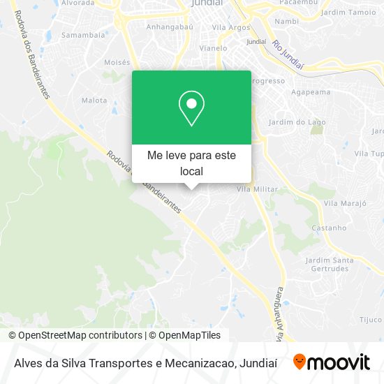 Alves da Silva Transportes e Mecanizacao mapa