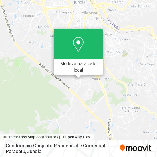 Condominio Conjunto Residencial e Comercial Paracatu mapa