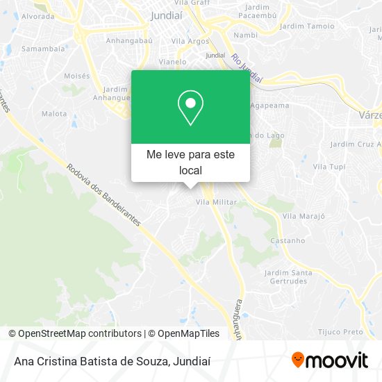 Ana Cristina Batista de Souza mapa