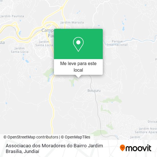 Associacao dos Moradores do Bairro Jardim Brasilia mapa