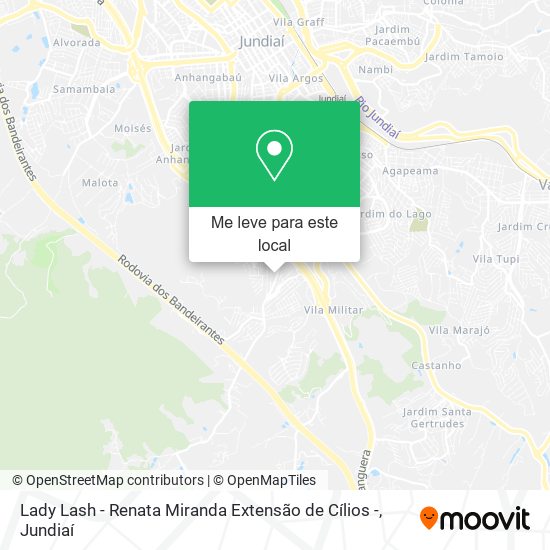 Lady Lash - Renata Miranda Extensão de Cílios - mapa