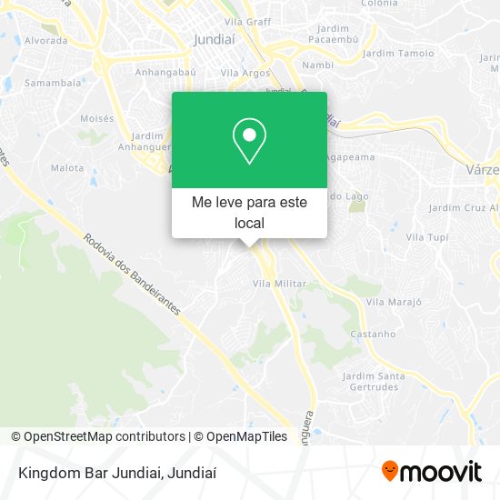 Kingdom Bar Jundiai mapa