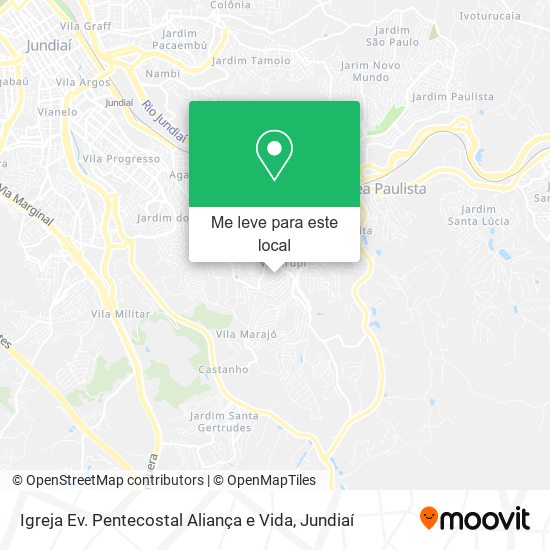 Igreja Ev. Pentecostal Aliança e Vida mapa