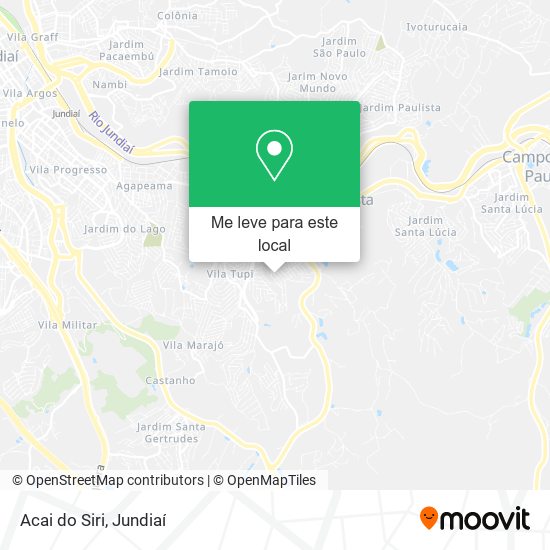Acai do Siri mapa
