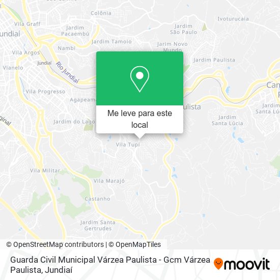 Guarda Civil Municipal Várzea Paulista - Gcm Várzea Paulista mapa