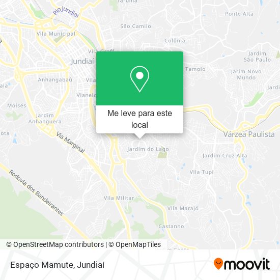 Espaço Mamute mapa
