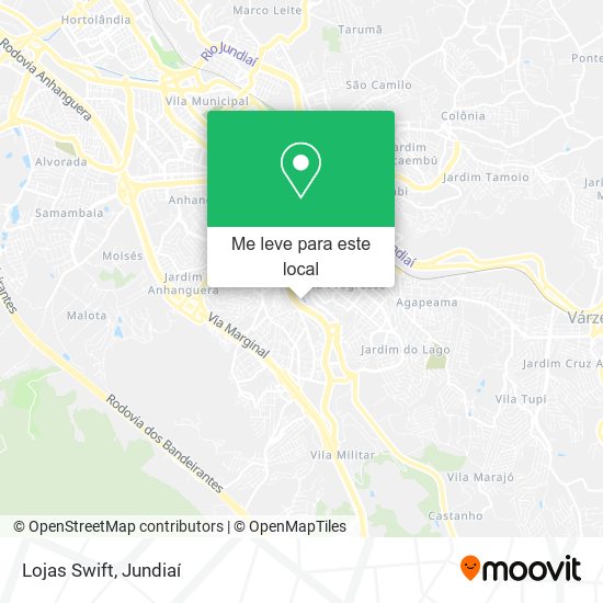 Lojas Swift mapa