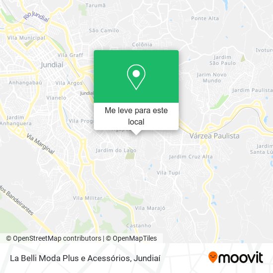 La Belli Moda Plus e Acessórios mapa