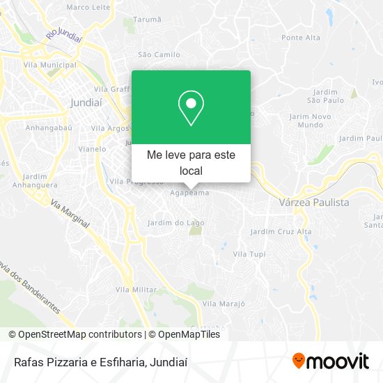 Rafas Pizzaria e Esfiharia mapa