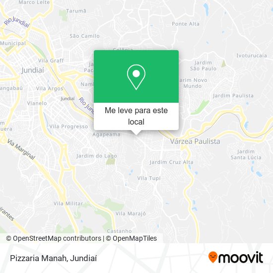 Pizzaria Manah mapa