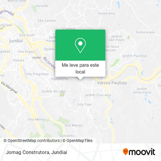 Jomag Construtora mapa