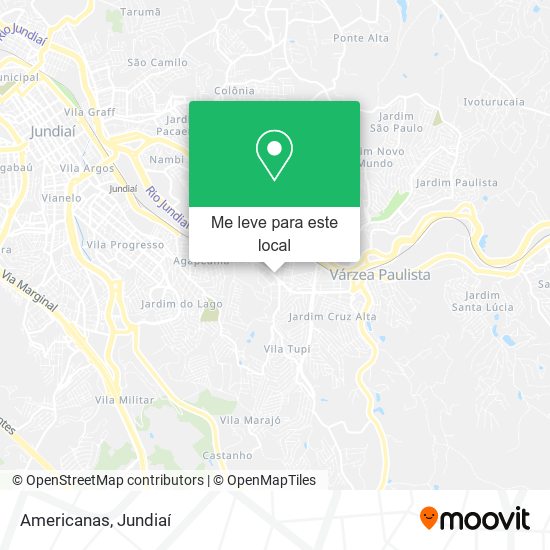Americanas mapa