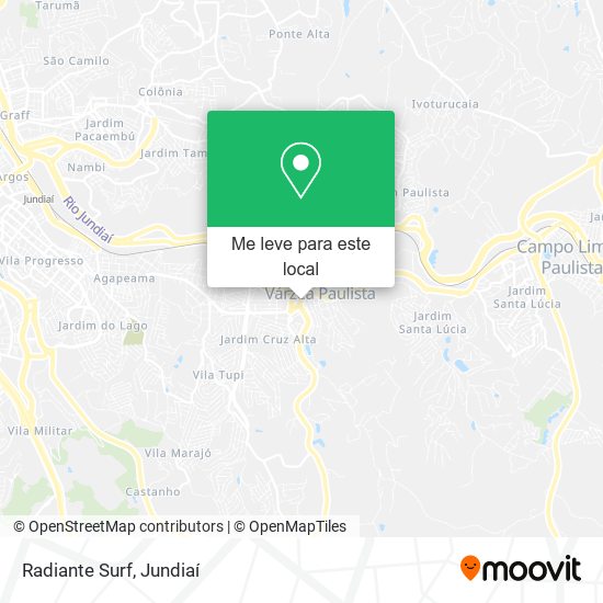 Radiante Surf mapa
