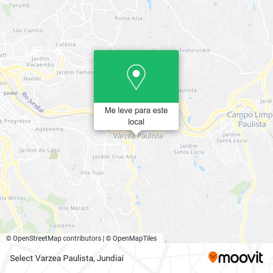 Select Varzea Paulista mapa