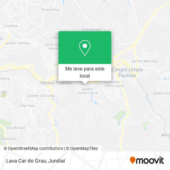 Lava Car do Grau mapa