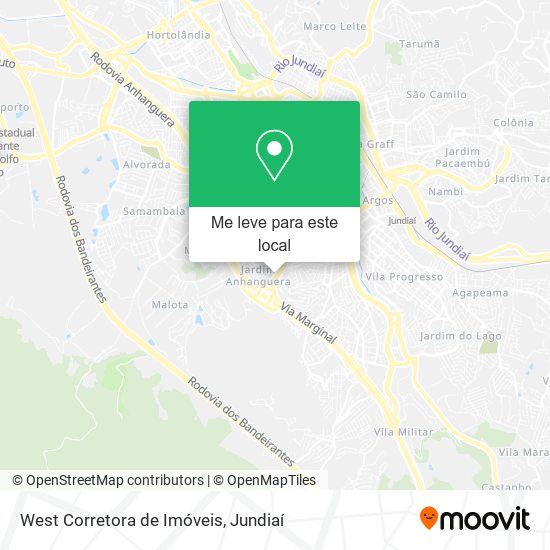 West Corretora de Imóveis mapa