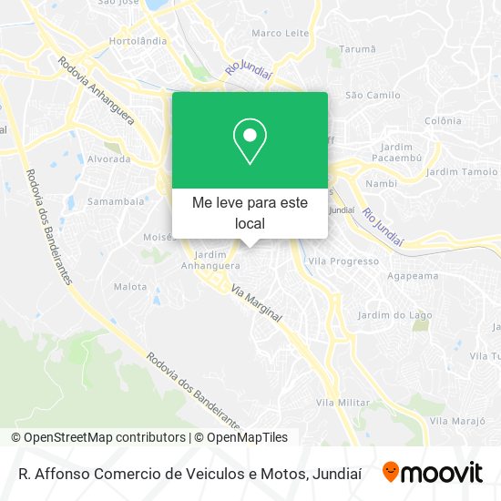 R. Affonso Comercio de Veiculos e Motos mapa