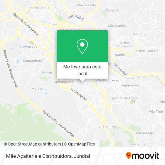 Mãe Açaiteria e Distribuidora mapa