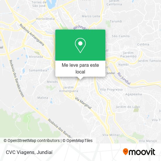 CVC Viagens mapa